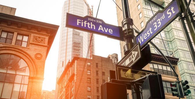 Straßenschilder in New York