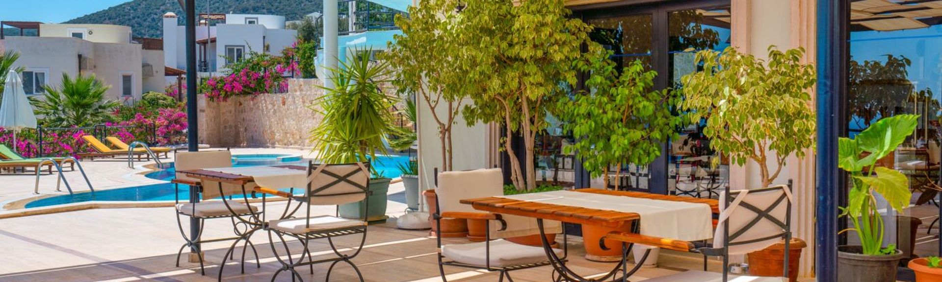 Restaurantbereich eines eleganten Boutiquehotels