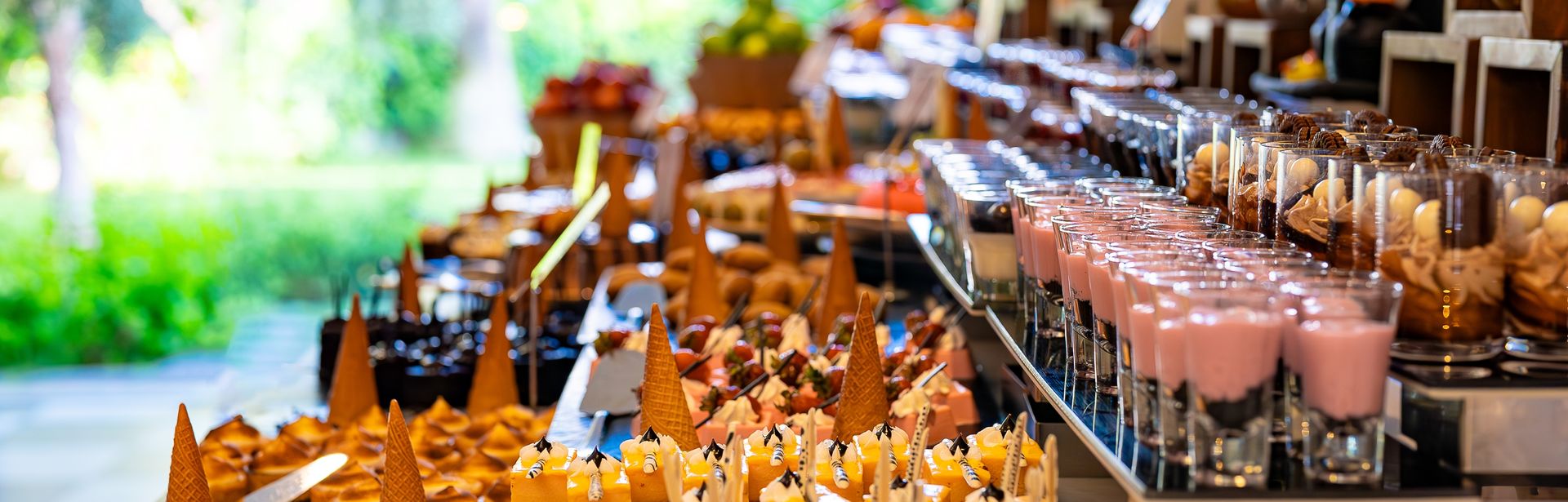 Buffet mit Desserts