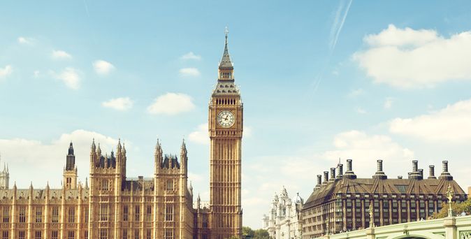 Die Themse mit dem Big Ben in London 