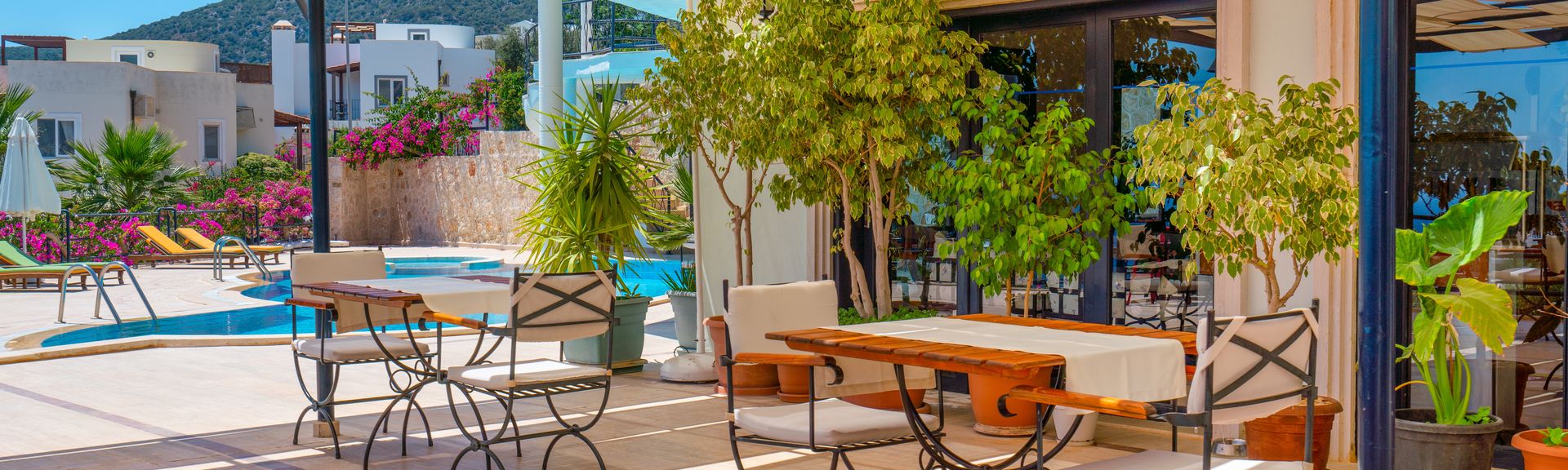 Restaurantbereich eines eleganten Boutiquehotels