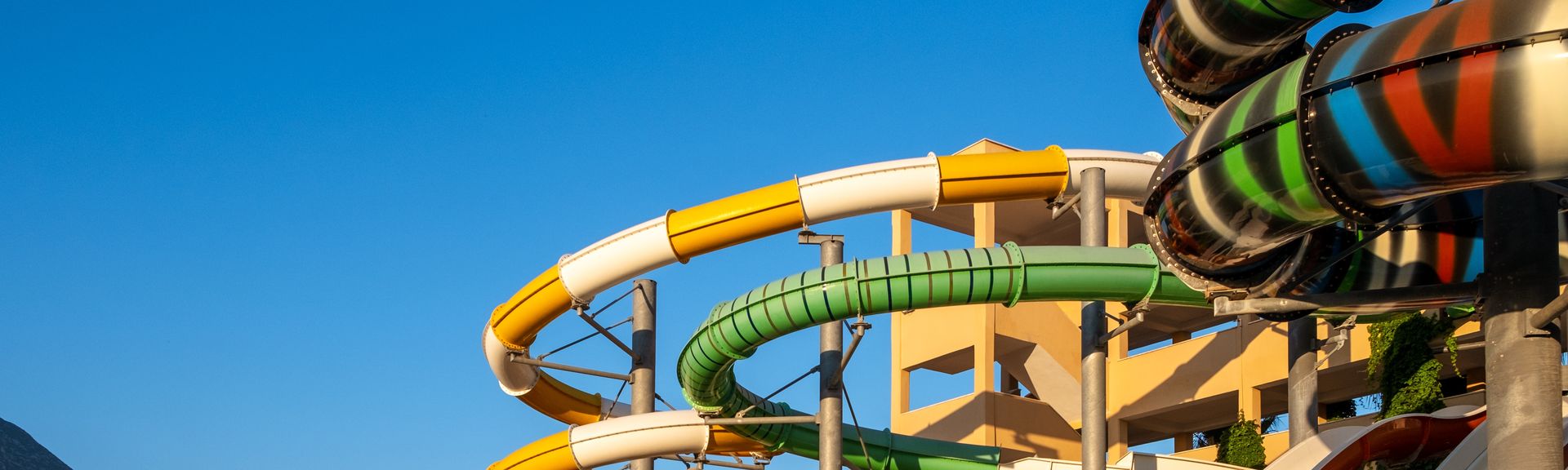 Großer bunter Aquapark