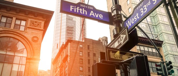 Straßenschilder in New York