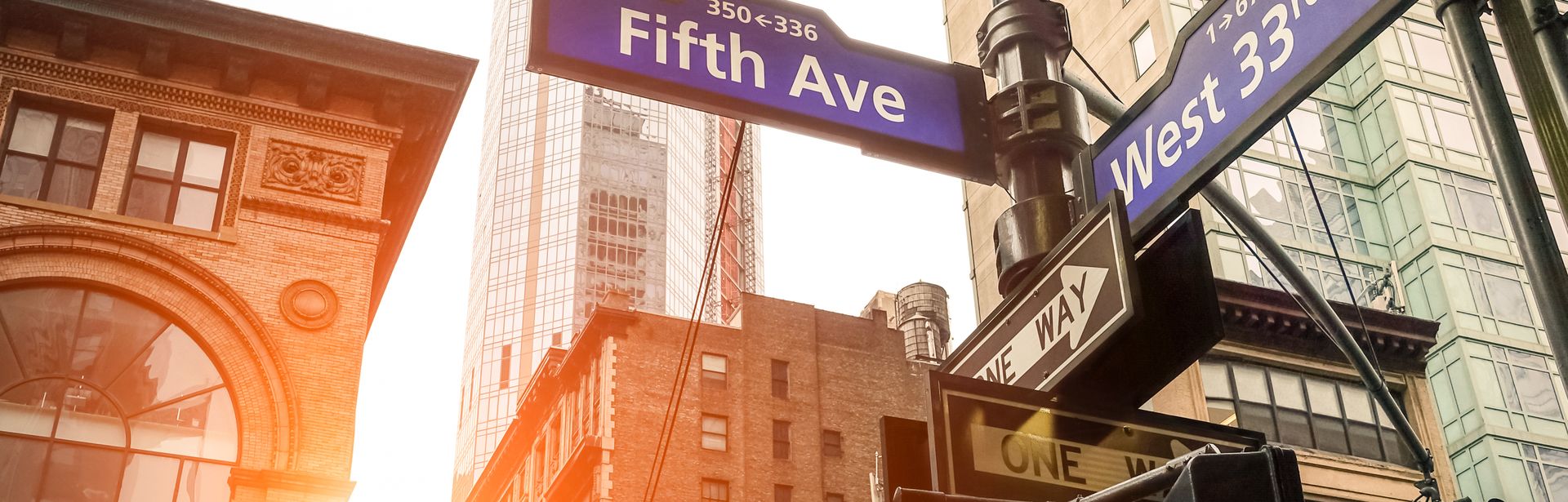 Straßenschilder in New York