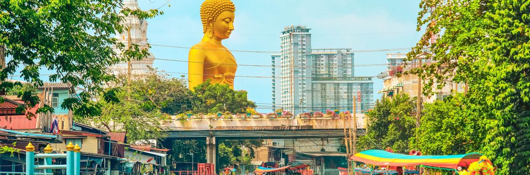 Bangkok Fluss Buddha