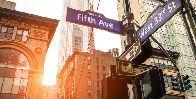 Straßenschilder in New York