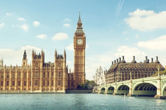 Die Themse mit dem Big Ben in London 