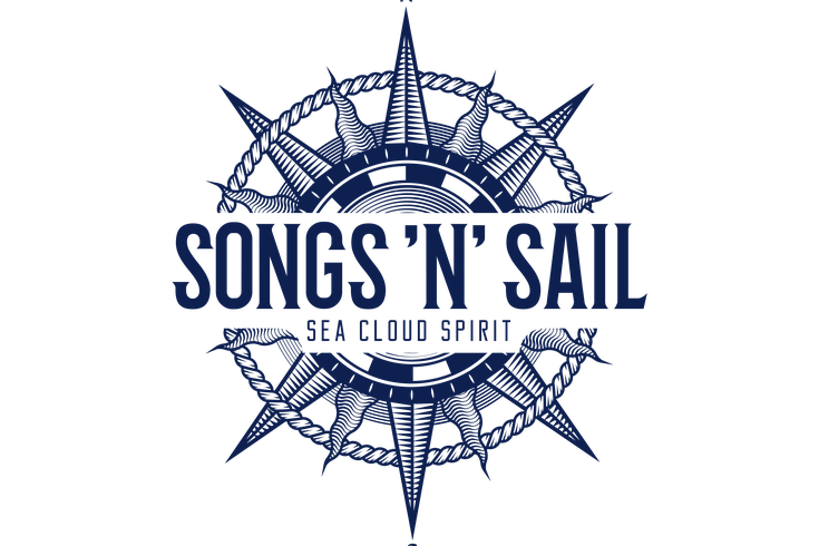 Song n Sail - Logo für das Konzert von Max Giesinger auf der Sea Cloud Spirit im Sommer 2026
