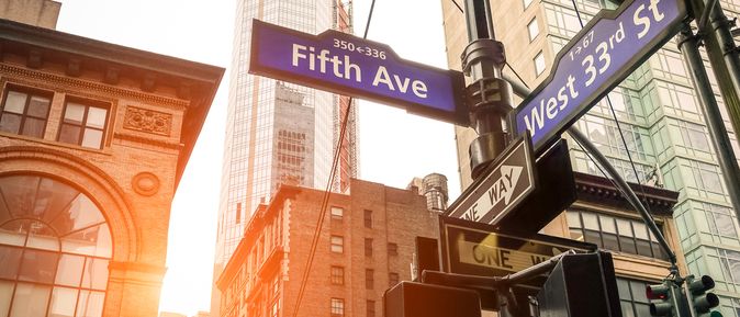 Straßenschilder in New York