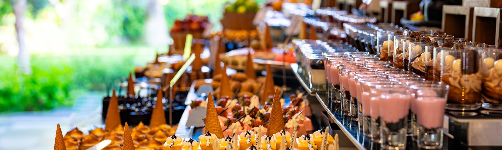 Buffet mit Desserts